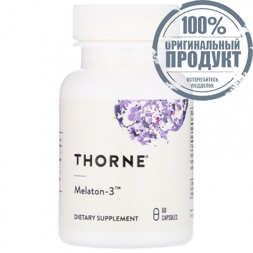 Thorne Research, Melaton-3, 60 капсул Thorne Research, Melaton-3, 60 капсул