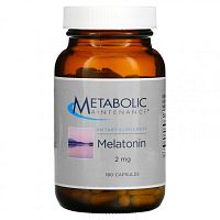 Metabolic Maintenance, мелатонин, 2 мг, 180 капсул Metabolic Maintenance, мелатонин, 2 мг, 180 капсул