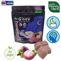 Handy Herb G’nite Mangosteen Gummy – мармелад для крепкого сна с ромашкой, грибом рейши и L-теанином. саше Таиланд Handy Herb G’nite Mangosteen Gummy – мармелад для крепкого сна с ромашкой, грибом рейши и L-теанином. саше Таиланд