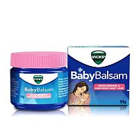 Детский бальзам растирка Vicks Baby Balsam Comfort for Baby, 50 гр. Детский бальзам растирка Vicks Baby Balsam Comfort for Baby, 50 гр.