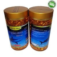 Акулий Сквален для борьбы с тяжёлыми патологиями Deep Blue Squalene 5000 mg. 360 капсул. Таиланд Акулий Сквален для борьбы с тяжёлыми патологиями Deep Blue Squalene 5000 mg. 360 капсул. Таиланд