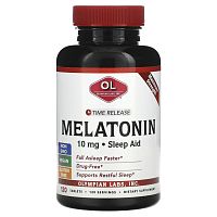 Olympian Labs, Мелатонин, замедленное высвобождение, 10 мг, 120 таблеток Olympian Labs, Мелатонин, замедленное высвобождение, 10 мг, 120 таблеток