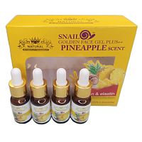 Сыворотка с Муцином Улитки и Ананасом Snail Golden Face Gel Plus Pineapple, Коллаген и Эластин, Таиланд Сыворотка с Муцином Улитки и Ананасом Snail Golden Face Gel Plus Pineapple, Коллаген и Эластин, Таиланд