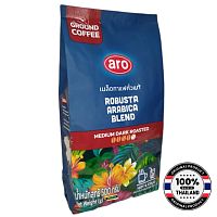 Ароматный кофе молотый из Таиланда ARO Robusta & Arabica Blend 500 г — насыщенный вкус, средне-темной обжарки Ароматный кофе молотый из Таиланда ARO Robusta & Arabica Blend 500 г — насыщенный вкус, средне-темной обжарки